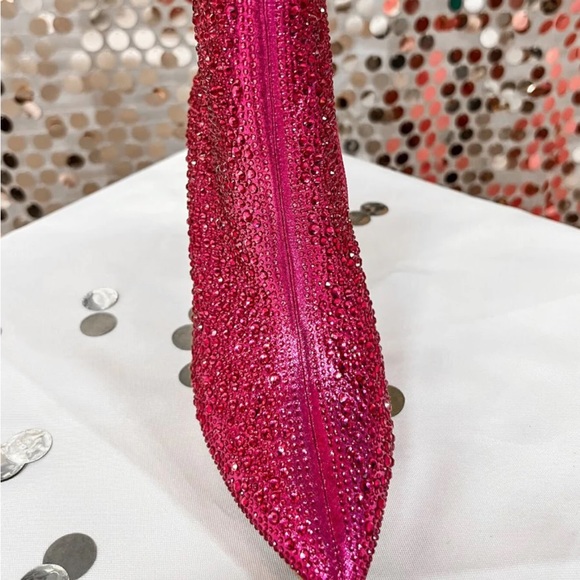 Jess Lea Dripping in Rhinestones Boots Hot Pink Swift Barbie NEW Valentines - Picture 2 of 4